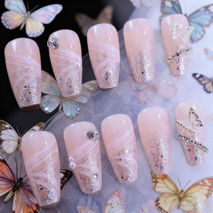 Glamorous 3D Rhinestone Nail Art Extensions Stornfield