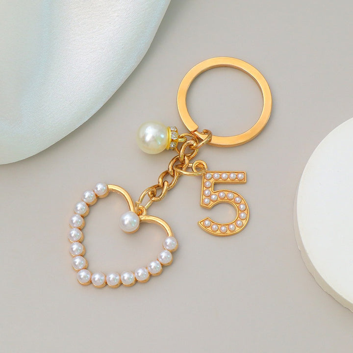 Keychain with heart and flower motif Stornfield