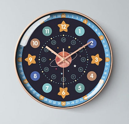 Stornfield | Kids' Room Silent Wall Clock 12-Inch