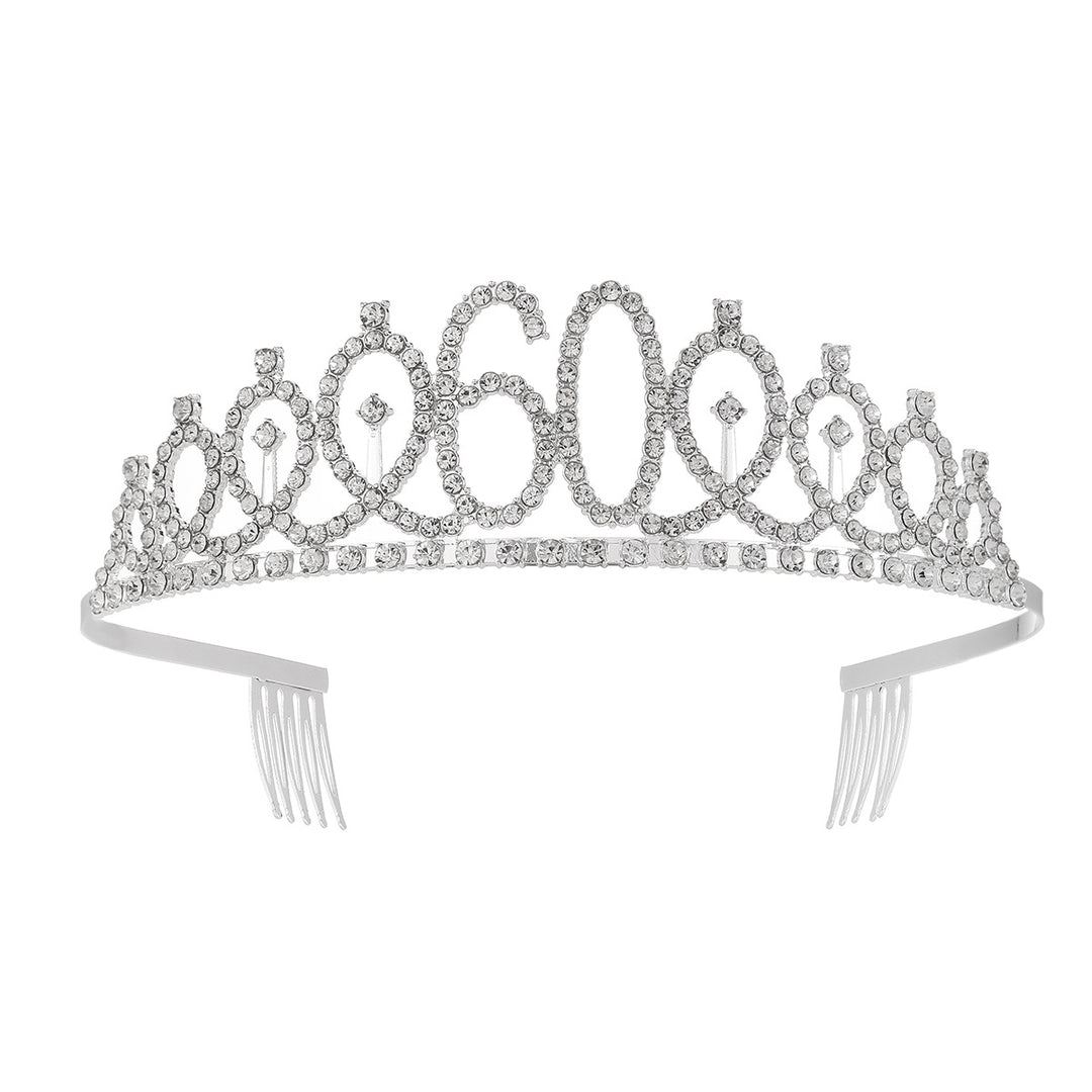 Women's Crystal-Embellished Tiara with Elegant Design Stornfield