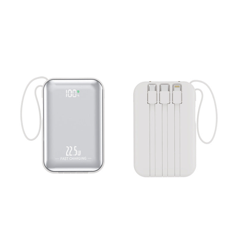 Portable power bank with fast charging and integrated cable system Stornfield