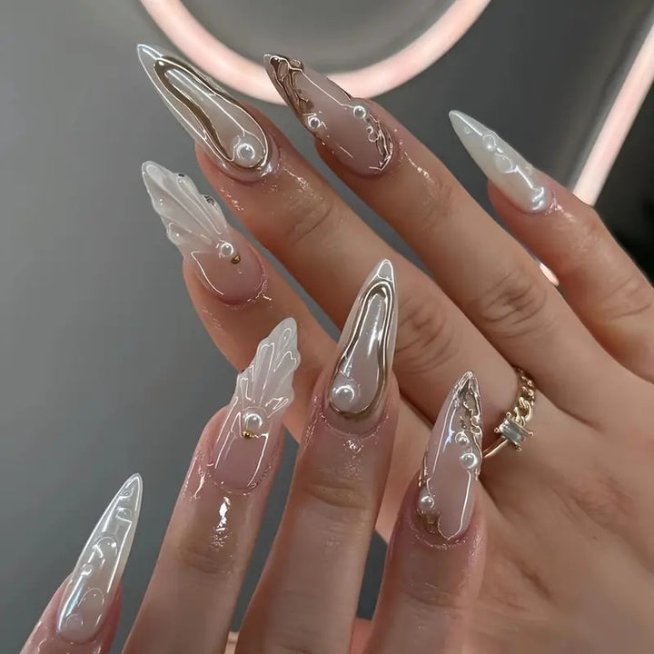 Premium Decorative Press-On Nail Extensions Stornfield