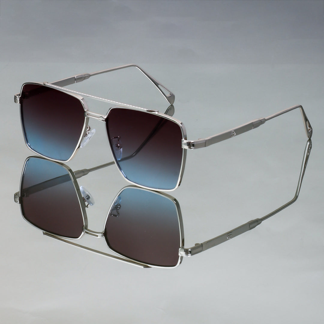 Women's oversized sunglasses with elegant metal frame Stornfield