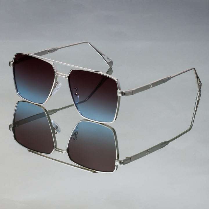 Women's oversized sunglasses with elegant metal frame Stornfield