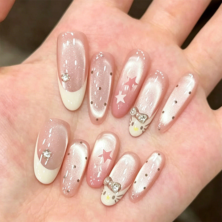 Nail art set with elegant glitter accents Stornfield