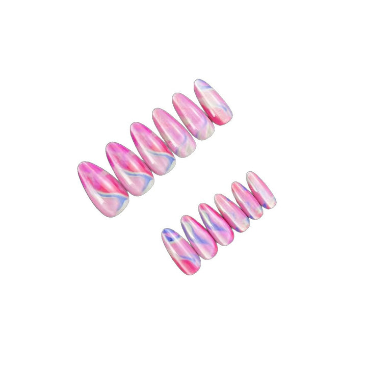 Marbled Fantasy Press-On Nail Tips Stornfield
