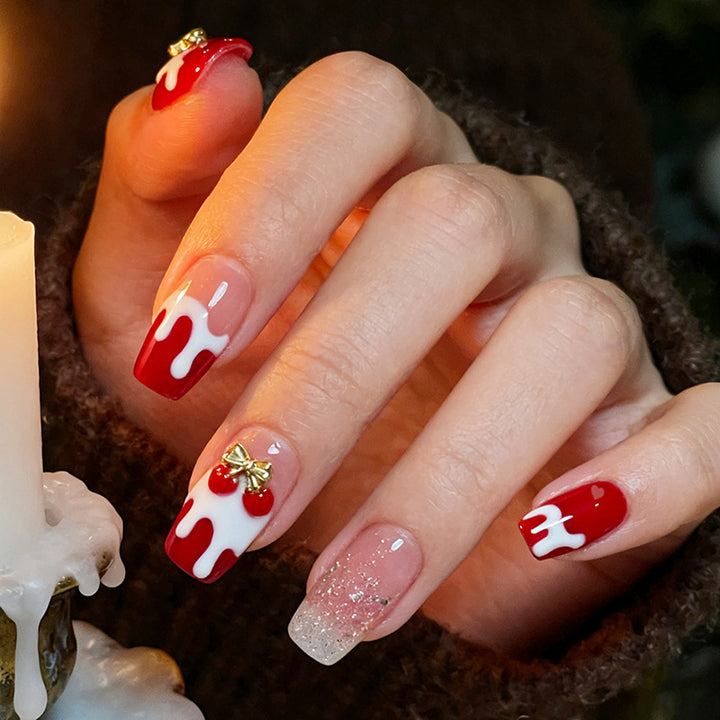 Creative nail art set with playful icing design Stornfield