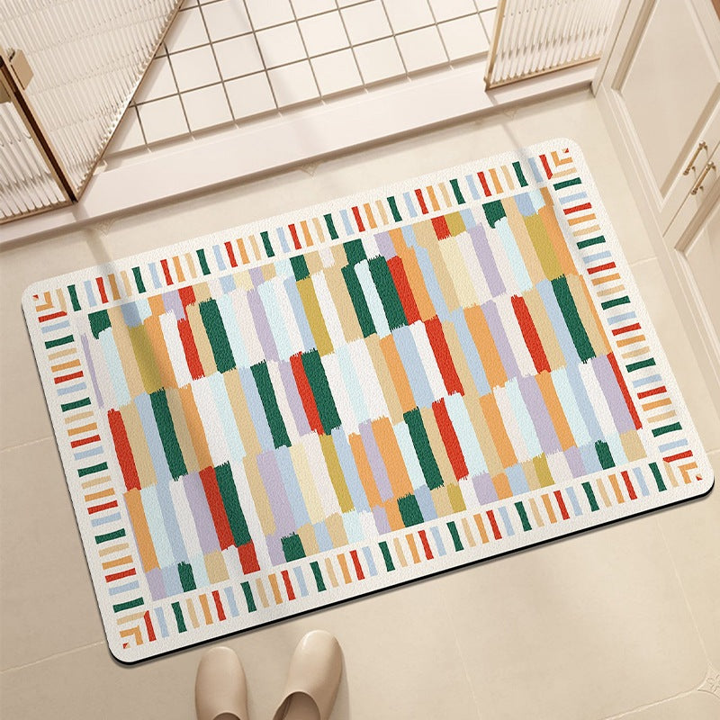 Stylish Geometric Pattern Bath Mat