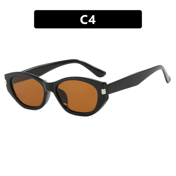 Women's fashionable cat-eye sunglasses with elegant, transparent frame Stornfield