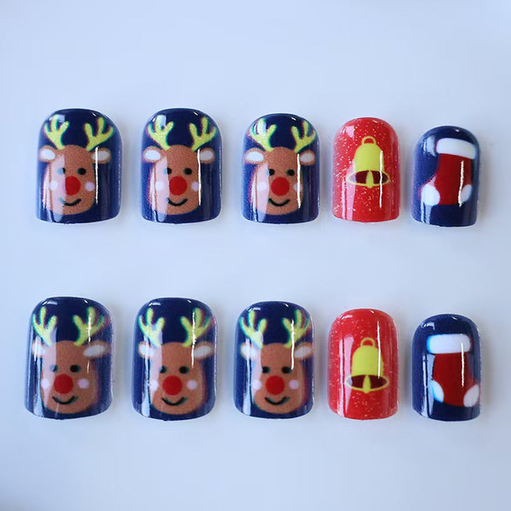 Festive artificial nails with Christmas design Stornfield