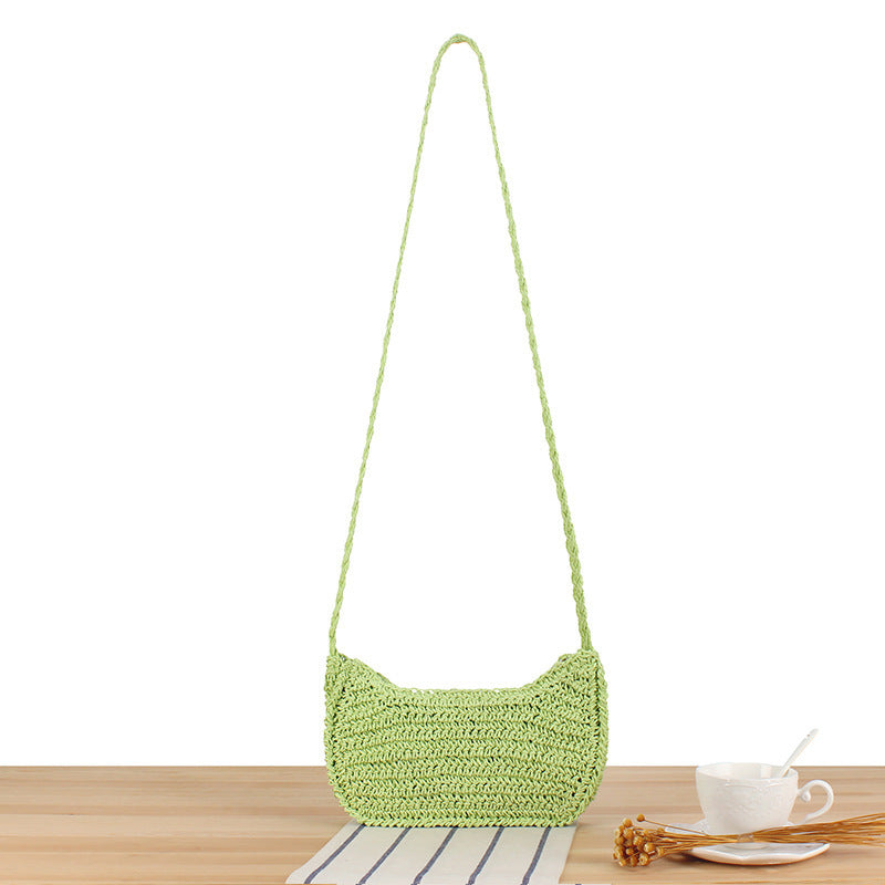 Elegant Shoulder Bag In Minimalist Crochet Design Stornfield