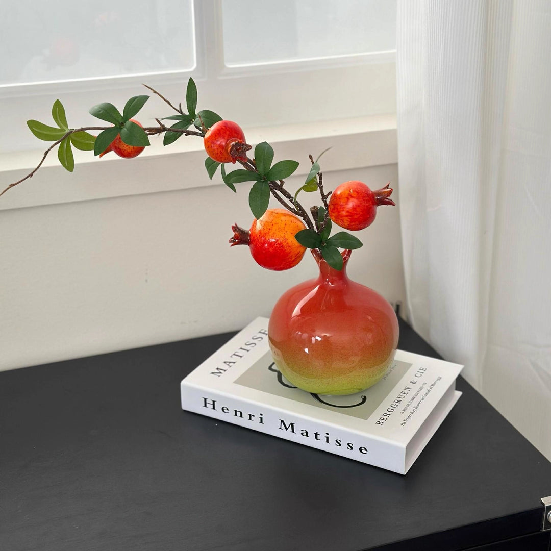 Pomegranate Ceramic Vase Ornament