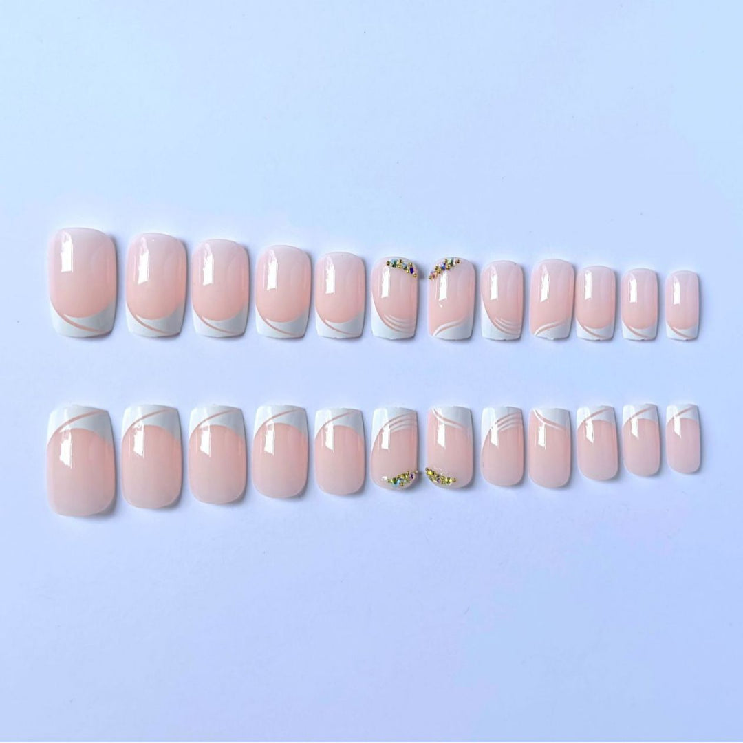 Elegant French Tip Nail Art Design