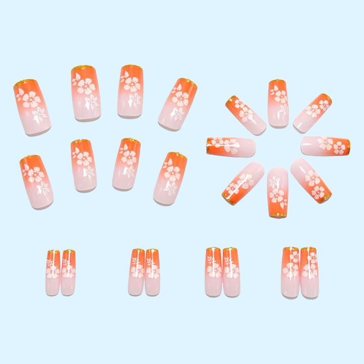 High-quality artificial nails with floral accents Stornfield