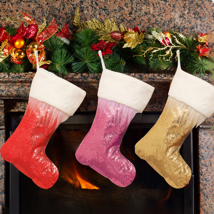 Decorative Sequin Christmas Stockings