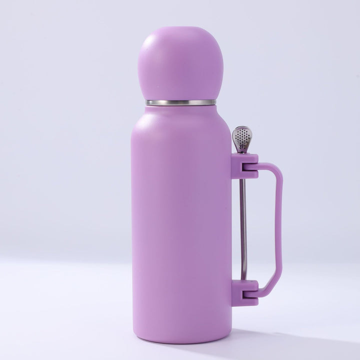 Women practical insulated bottle with integrated tea strainer Stornfield