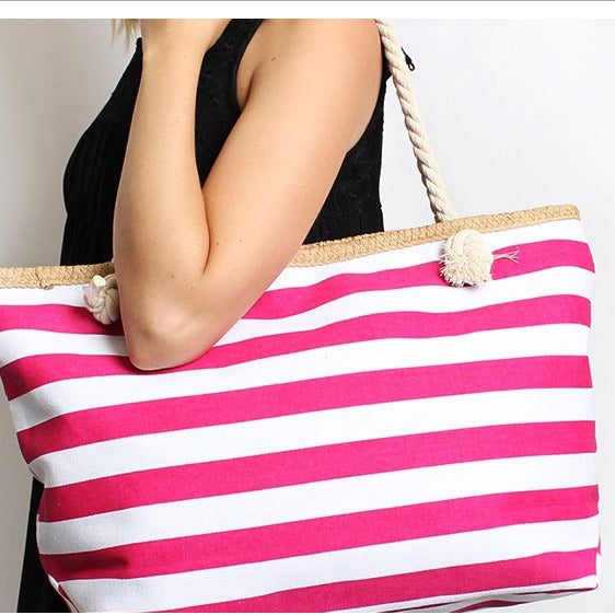 Beach bag made of high-quality canvas with sturdy rope handles Stornfield