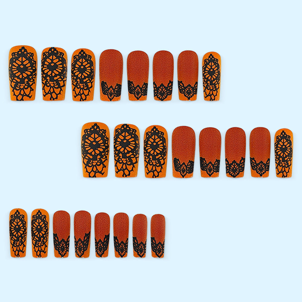 Artificial nails with floral tips pattern Stornfield