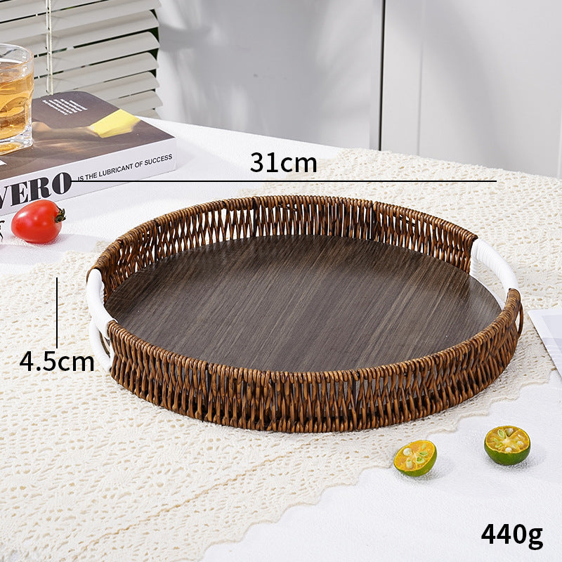 Decorative Woven Serving Tray Stornfield