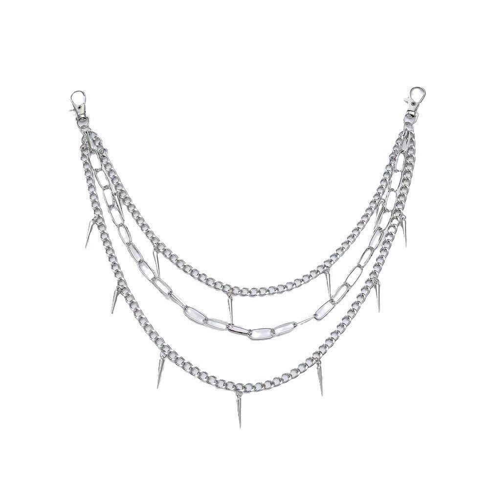 Fashionable chain belt with spiked details Stornfield