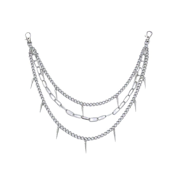 Fashionable chain belt with spiked details Stornfield