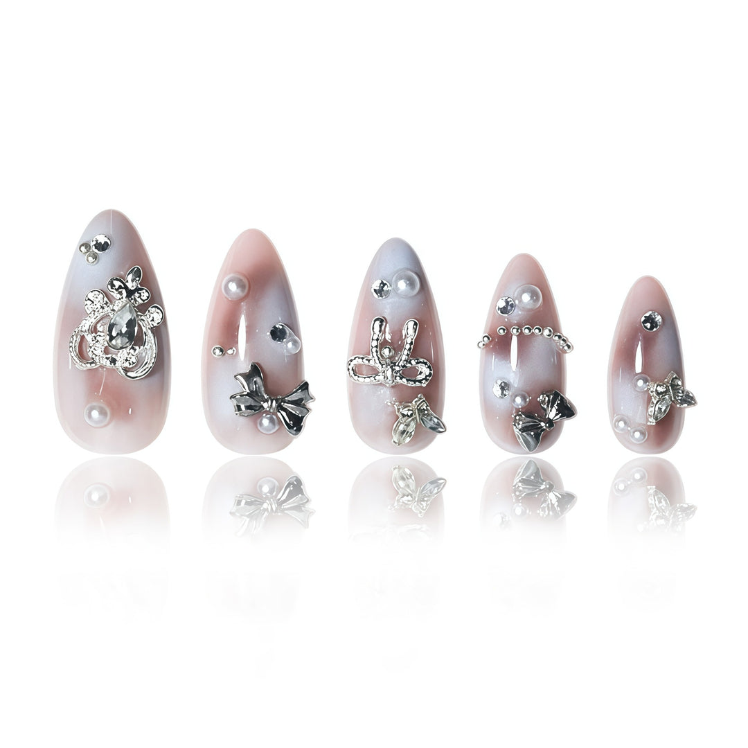 Decorative Stiletto Press-On Nail Set Stornfield