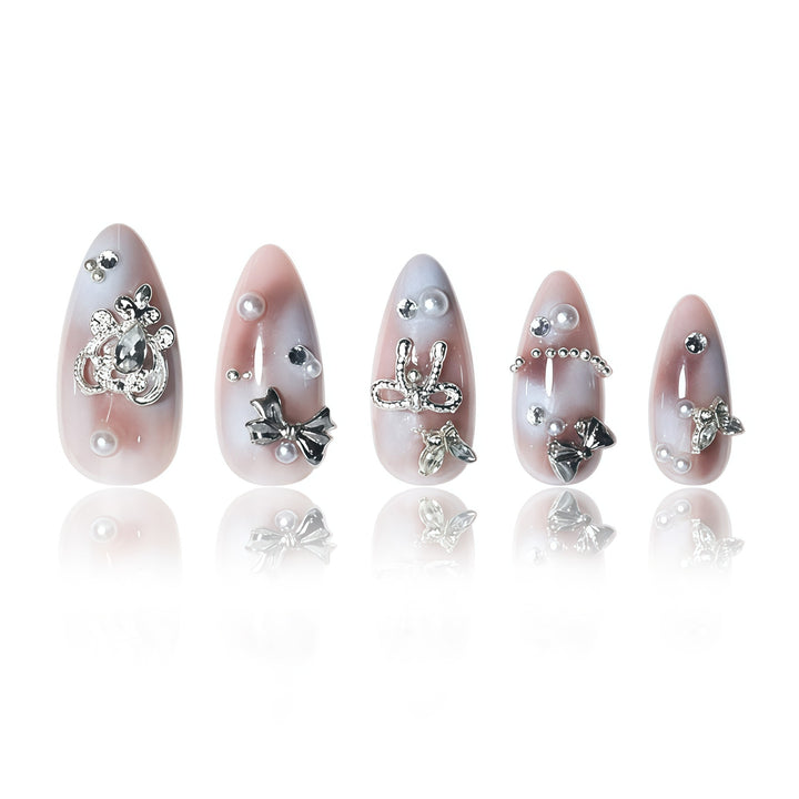 Decorative Stiletto Press-On Nail Set Stornfield