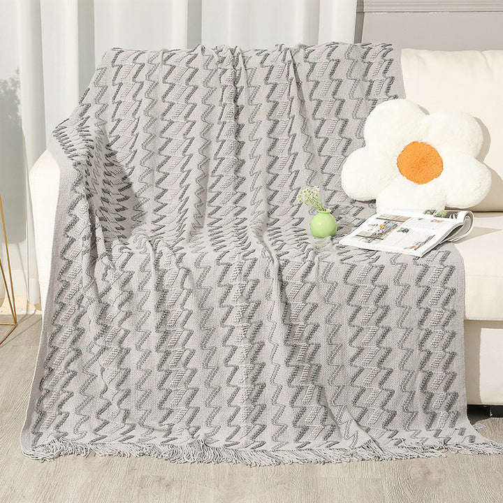 Women's Decorative Zigzag Knit Blanket Stornfield