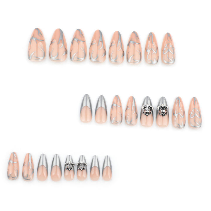 Artful stiletto nails with elegant accents Stornfield