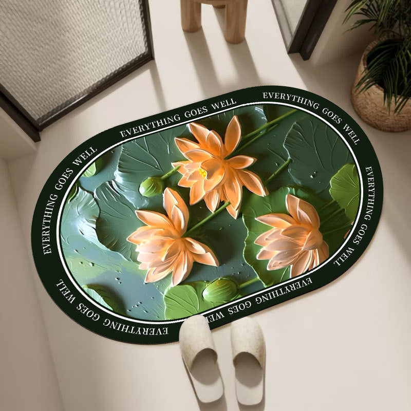 Oval Decorative Bath Mat