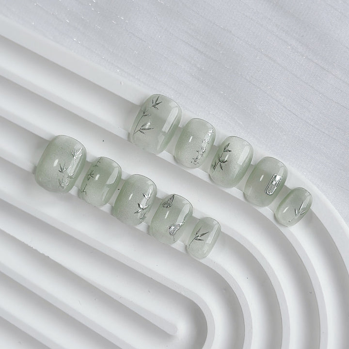 Botanical Press-On Nail Art Set