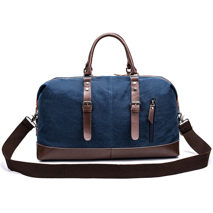 Spacious Travel Bag Made of Sturdy Canvas and Leather Stornfield
