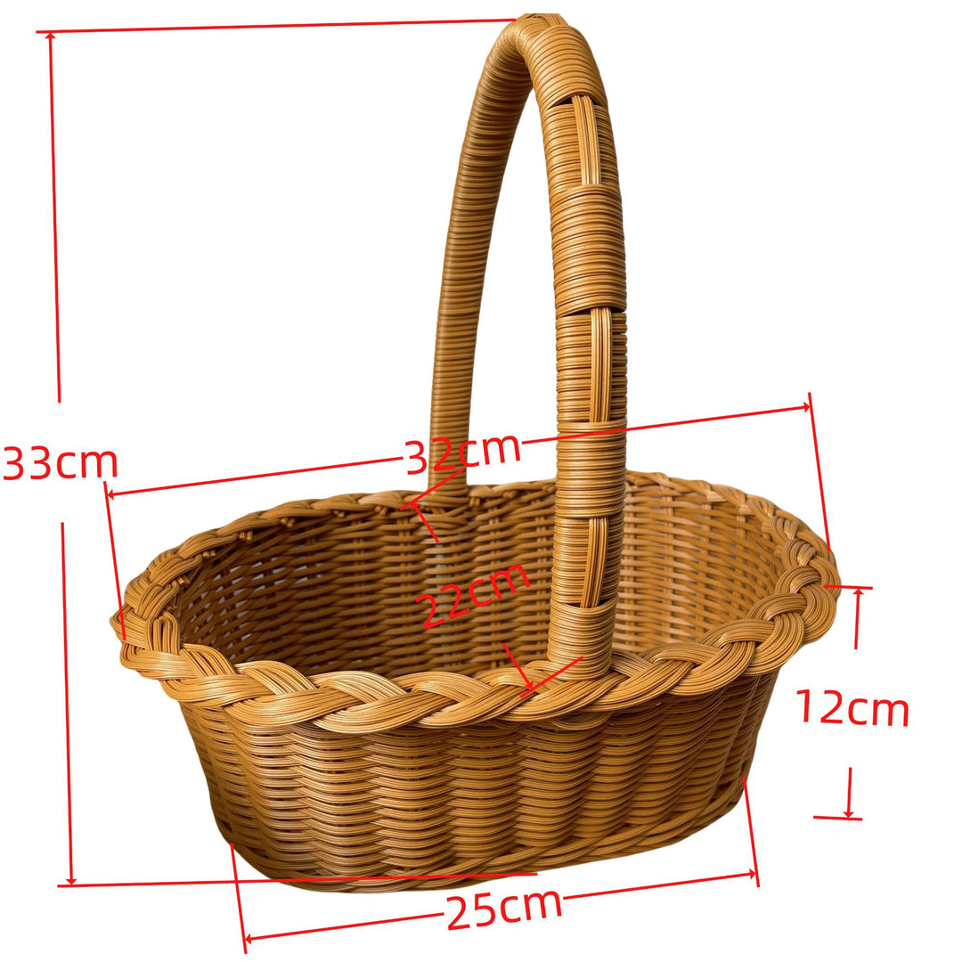 Ladies elegant braided shopping basket Stornfield