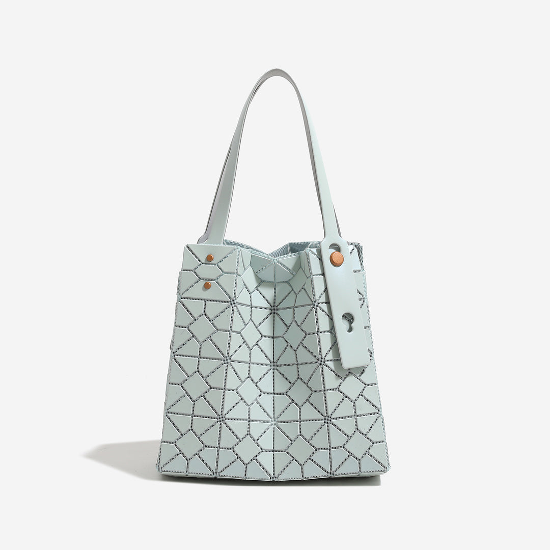 Geometric Patterned Reusable Tote Bag