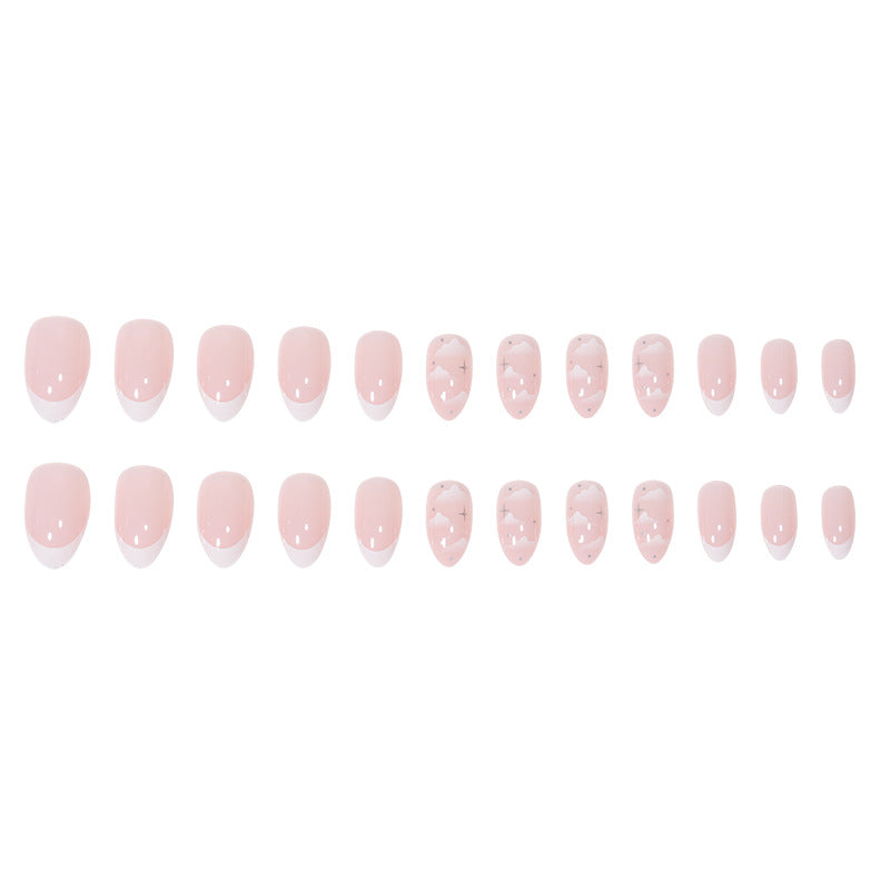 Elegant Marble-Inspired Press-On Nails Stornfield