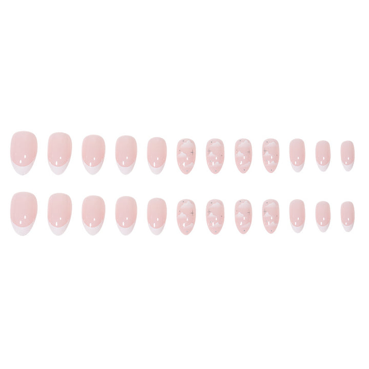 Elegant Marble-Inspired Press-On Nails Stornfield