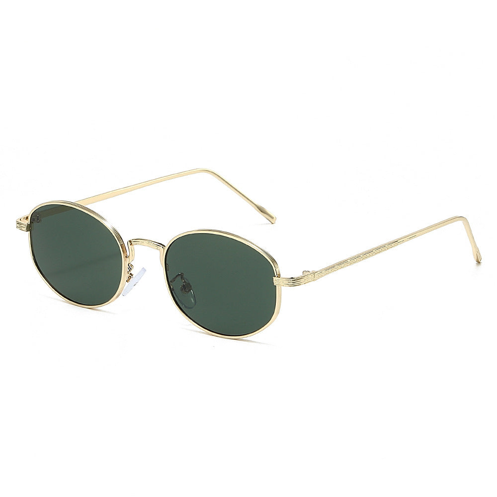 Minimalist Oval Frame Sunglasses Stornfield