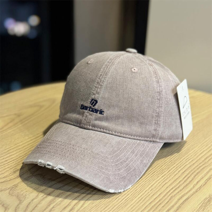 Men's Distressed Cotton Twill Baseball Cap Stornfield