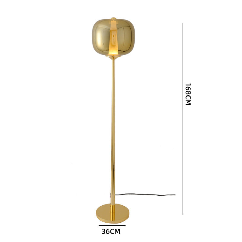 Modern Minimalist Floor Lamp with Transparent Base