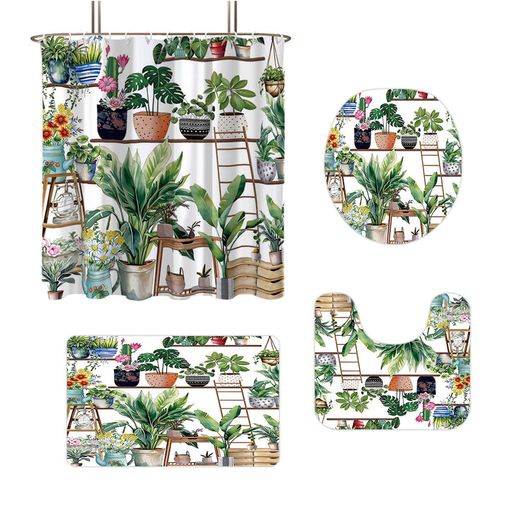 Digital Bow Pattern Bathroom Décor Set Stornfield