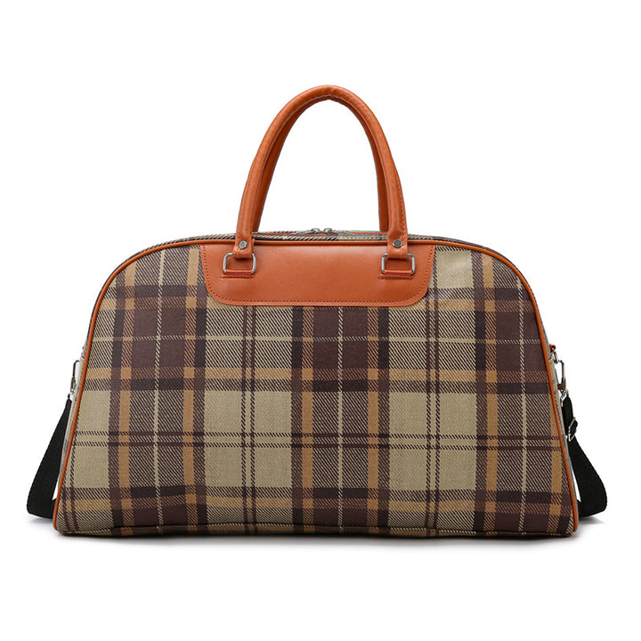 Stylish Plaid Weekend Tote Bag Stornfield
