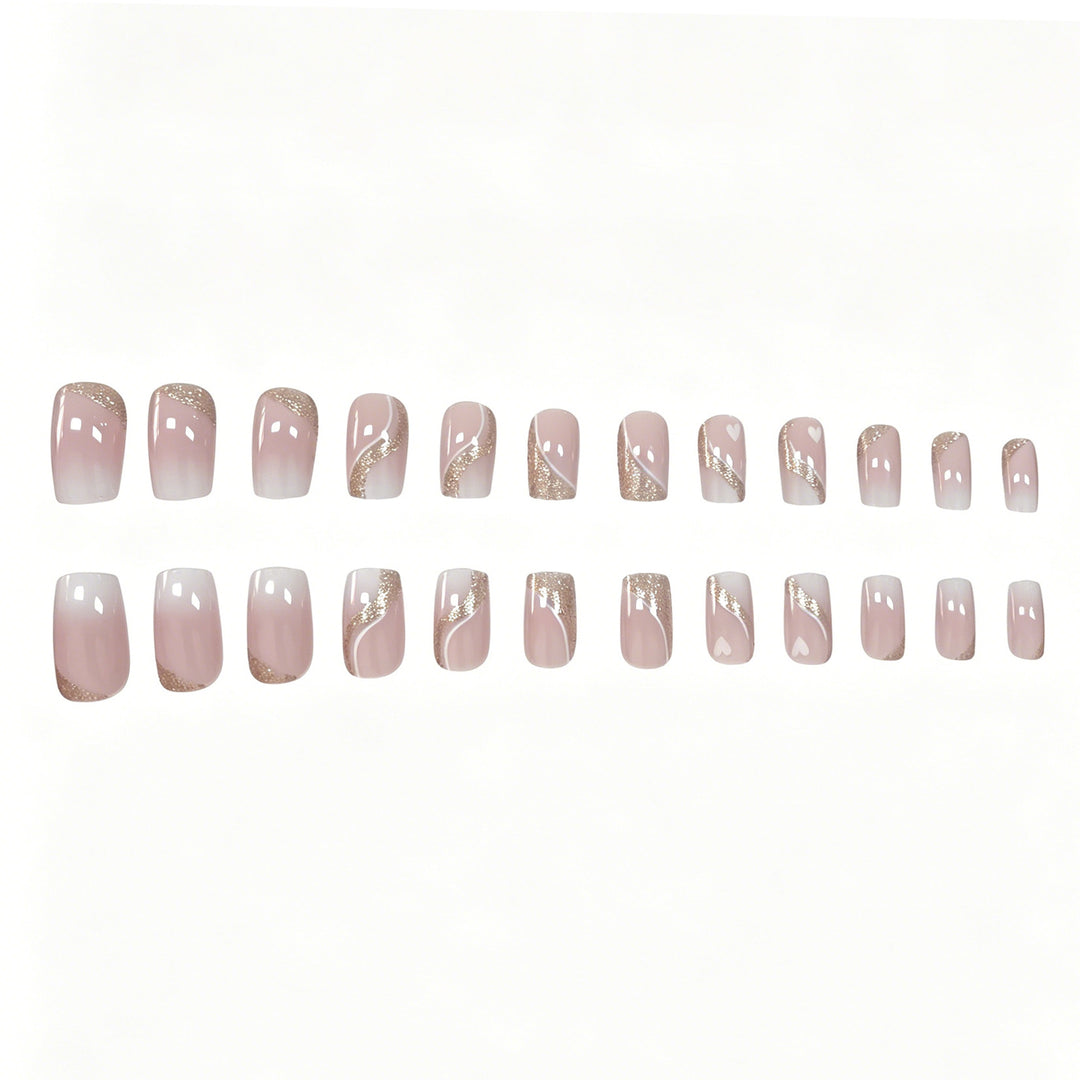 Elegant Glittery Nail Art Extensions Stornfield