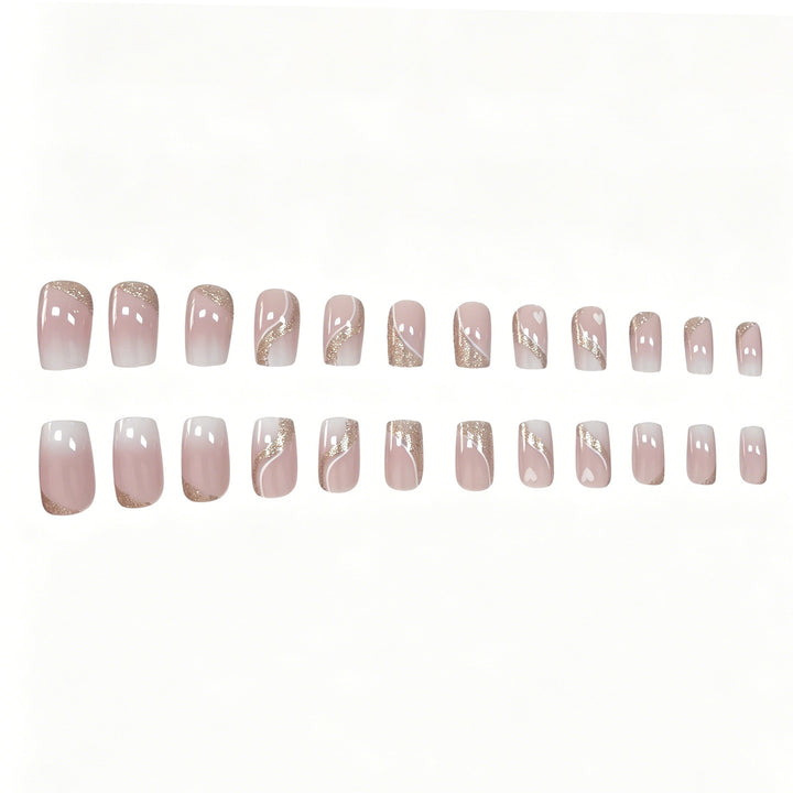 Elegant Glittery Nail Art Extensions Stornfield