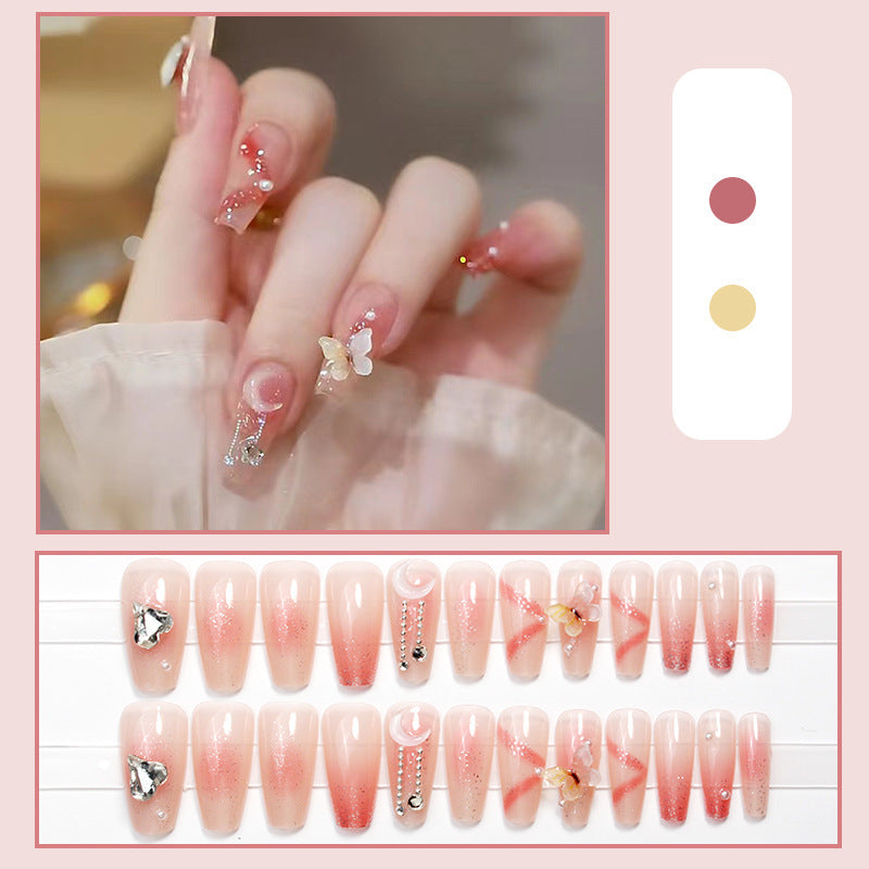 Artistic Nail Extensions with Flower Design Stornfield
