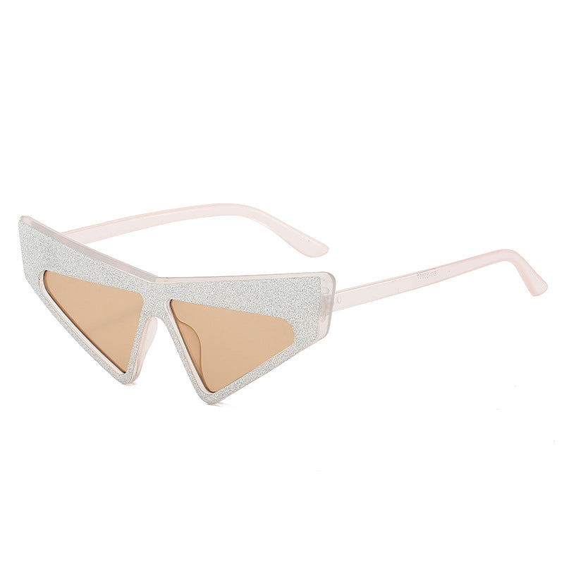 Women's futuristic sunglasses with glittering frame Stornfield