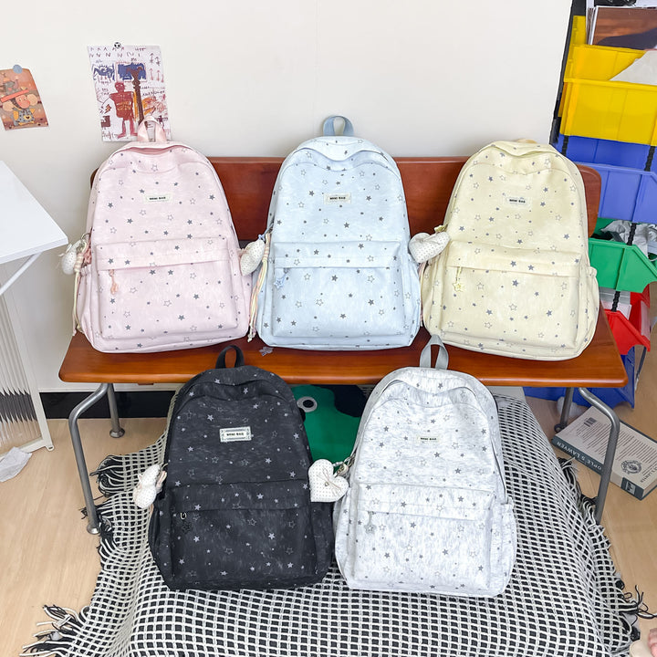 Star-Patterned Casual Backpack Stornfield