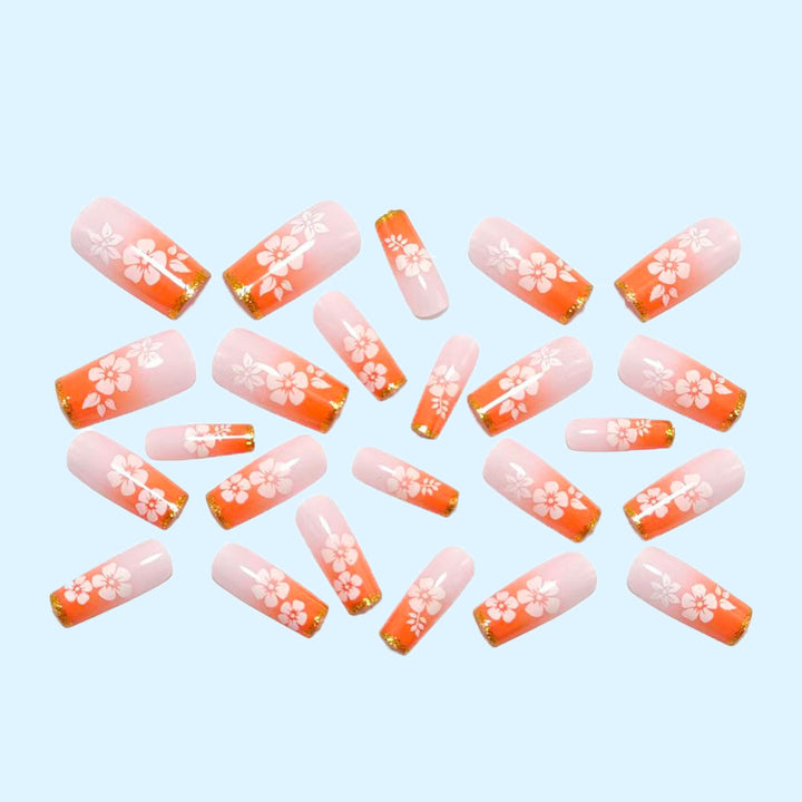 High-quality artificial nails with floral accents Stornfield