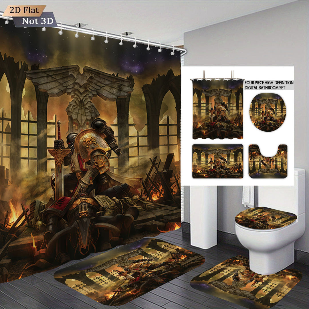 Digital Fantasy-Themed Bathroom Decor Set Stornfield