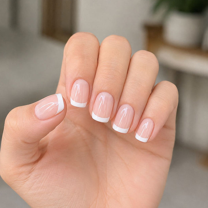 French Tip Acrylic Nail Art Enhancements Stornfield