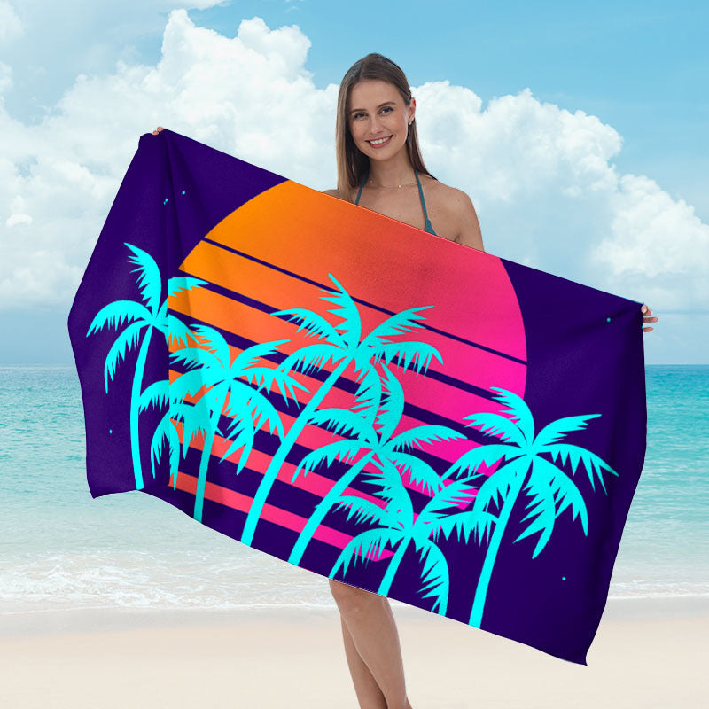 Beach towel with striking surf design Stornfield